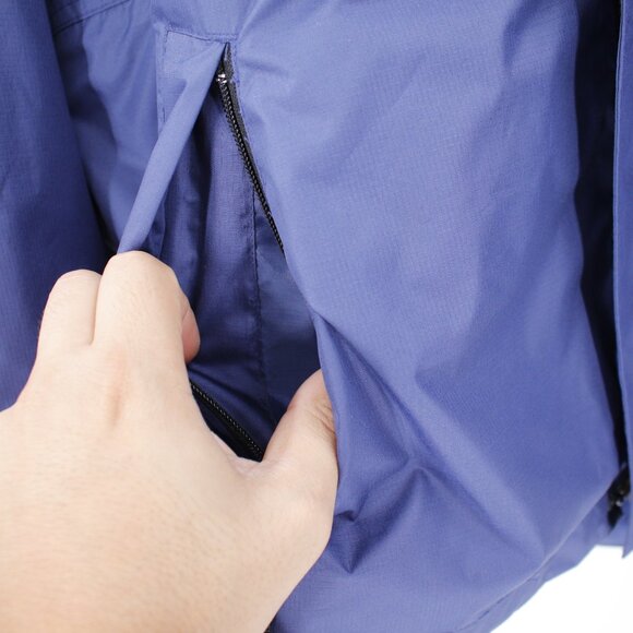 Outback Trading Company Jacket Men's Large Packable Parka Hooded Zip Pocket blue - Picture 3 of 15